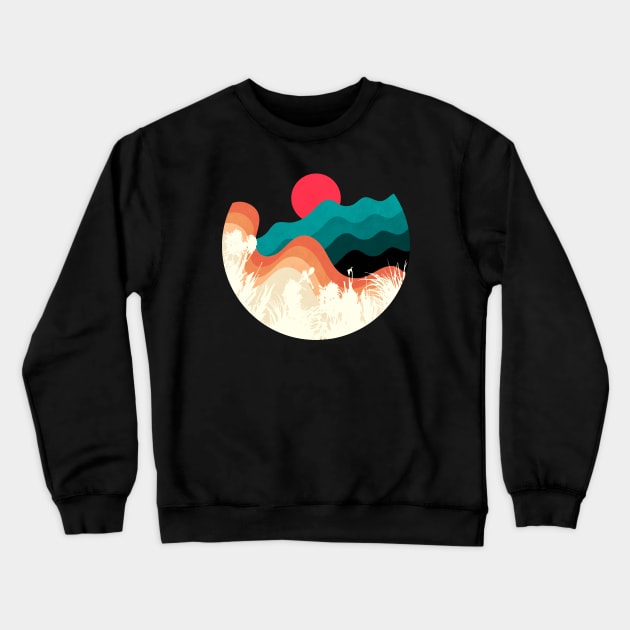 Minimalist Abstract Nature Art #36 Crewneck Sweatshirt by Insightly Designs